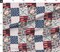Various Fabrics by the Yard or Fat Quarter Baseball Patchwork Pitcher Red White Blue Quilt Topper Wholecloth Cheater Quilt Summer Sport America Usa 4Th Of July Custom Printed Fabric by Spoonflower